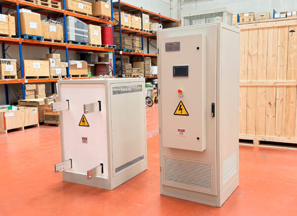 Regulador de corriente continua de alta precisión para celdas electrolíticas industriales y sistemas de electrólisis.